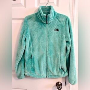 The North Face Women's bright teal zip up jacket